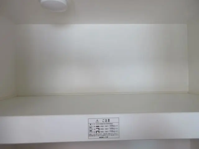 収納の中の壁紙