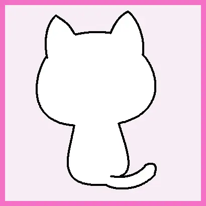 「私は猫」のイラスト