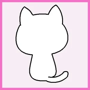 「私は猫」のイラスト